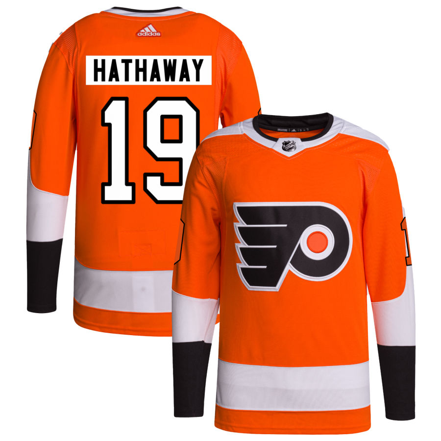 Garnet Hathaway Philadelphia Flyers Home Primegreen Authentic Pro Jersey - Orange
