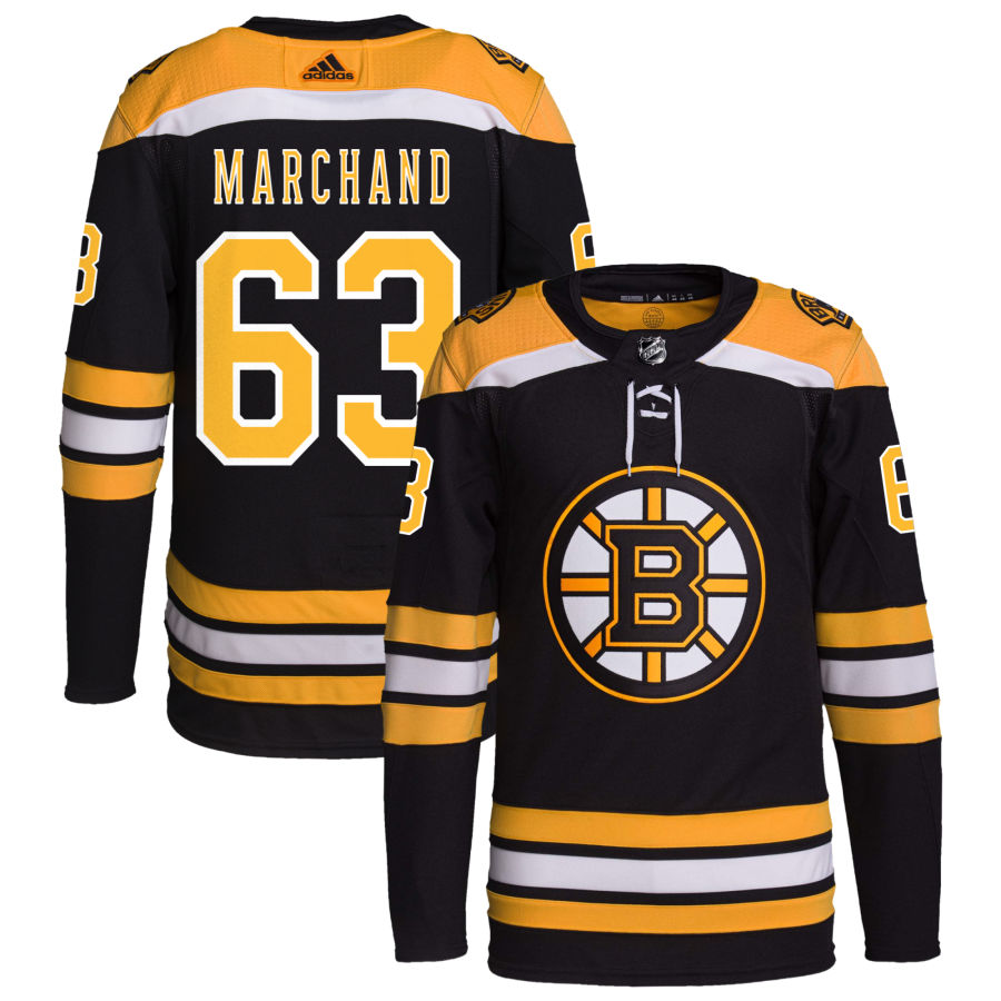 Brad Marchand Boston Bruins Home Primegreen Authentic Pro Jersey - Black