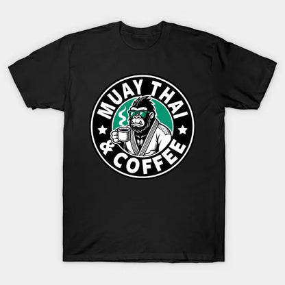 Funny Thai Boxing Muay Thai And Coffee T-Shirt
