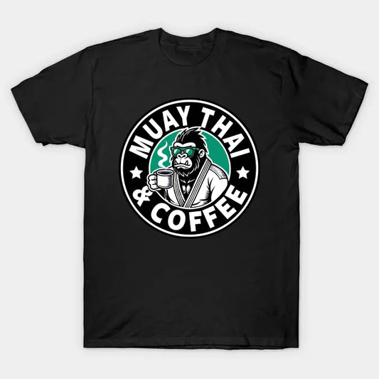 Funny Thai Boxing Muay Thai And Coffee T-Shirt