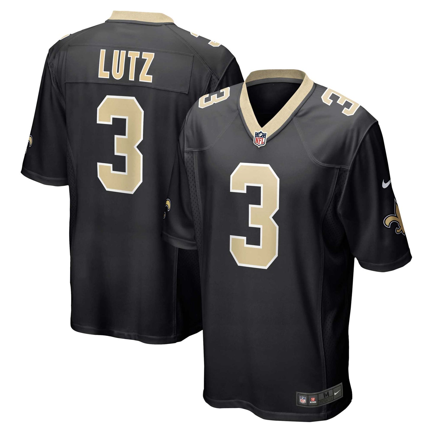 Wil Lutz New Orleans Saints Game Jersey - Black