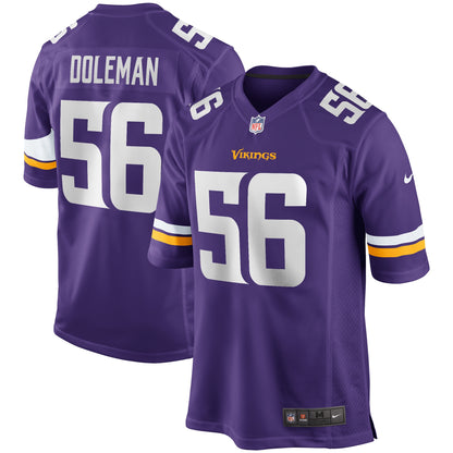 Chris Doleman Minnesota Vikings Game Retired Player Jersey - Purple