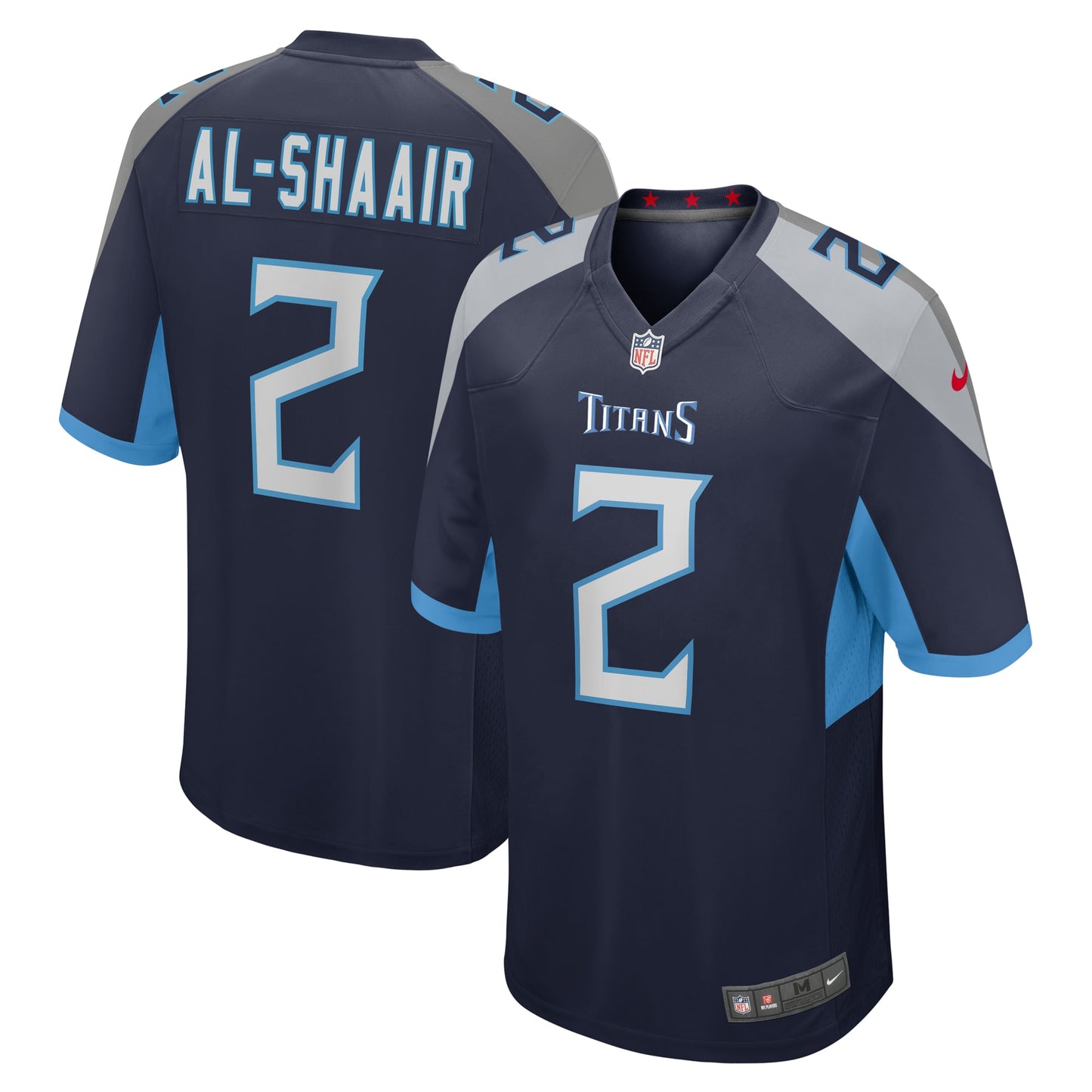 Azeez Al-Shaair Tennessee Titans Team Game Jersey - Navy