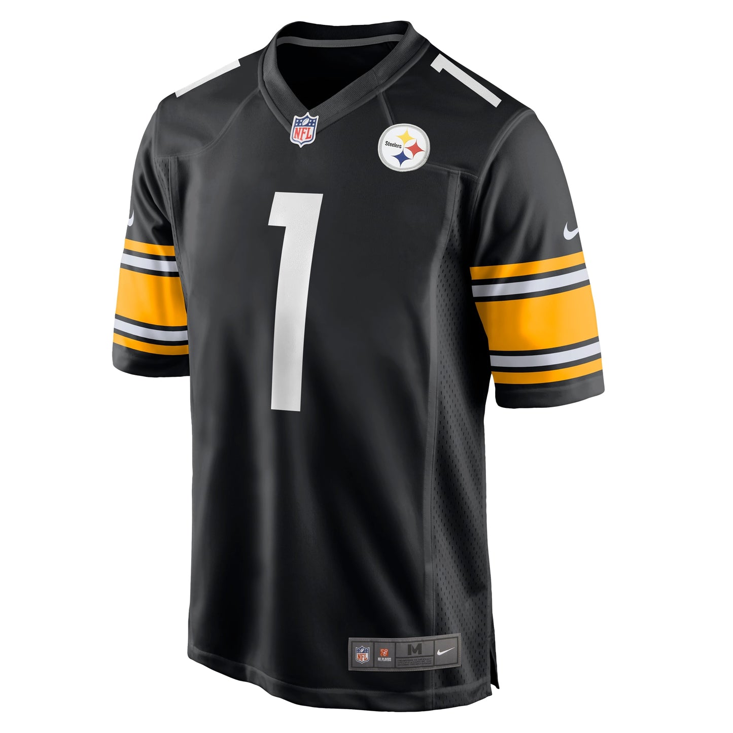 Number 1 Dad Pittsburgh Steelers Game Jersey - Black