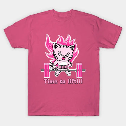 Weight Lifting Cat, Gym Girl, Fitness Girl T-Shirt