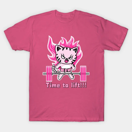 Weight Lifting Cat, Gym Girl, Fitness Girl T-Shirt