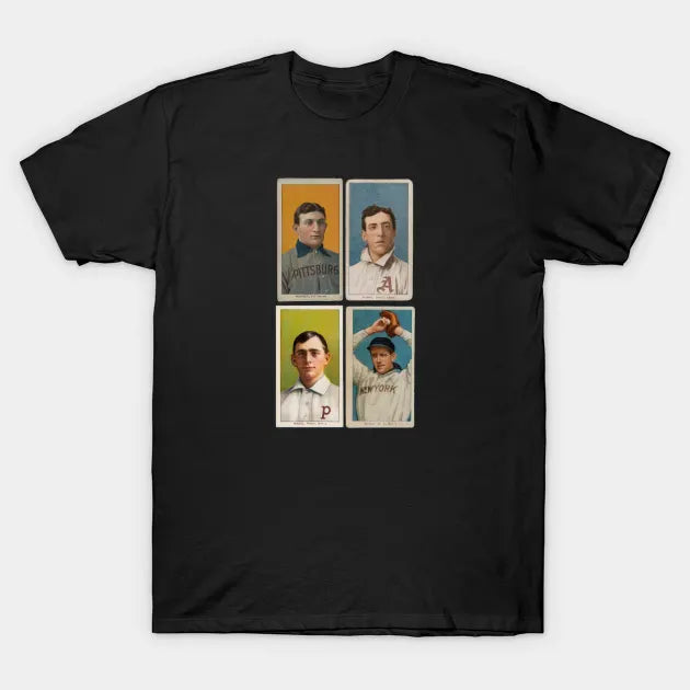 T206 Big Four Cards - Wagner, Plank, Magie, & Doyle T-Shirt