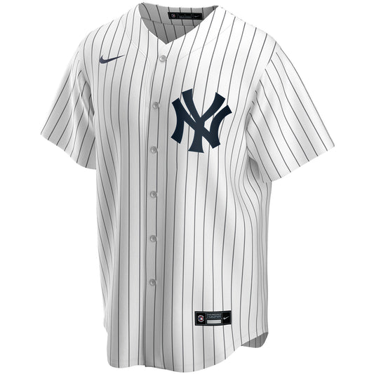 New York Yankees Home Replica Custom Jersey - White