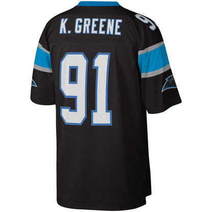 Kevin Greene Carolina Panthers Mitchell & Ness Big & Tall 1996 Retired Player Replica Jersey - Black