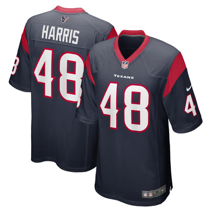 Christian Harris Houston Texans Game Player Jersey - Navy