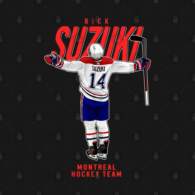 Nick Suzuki #14 Montreal Hockey Team T-Shirt