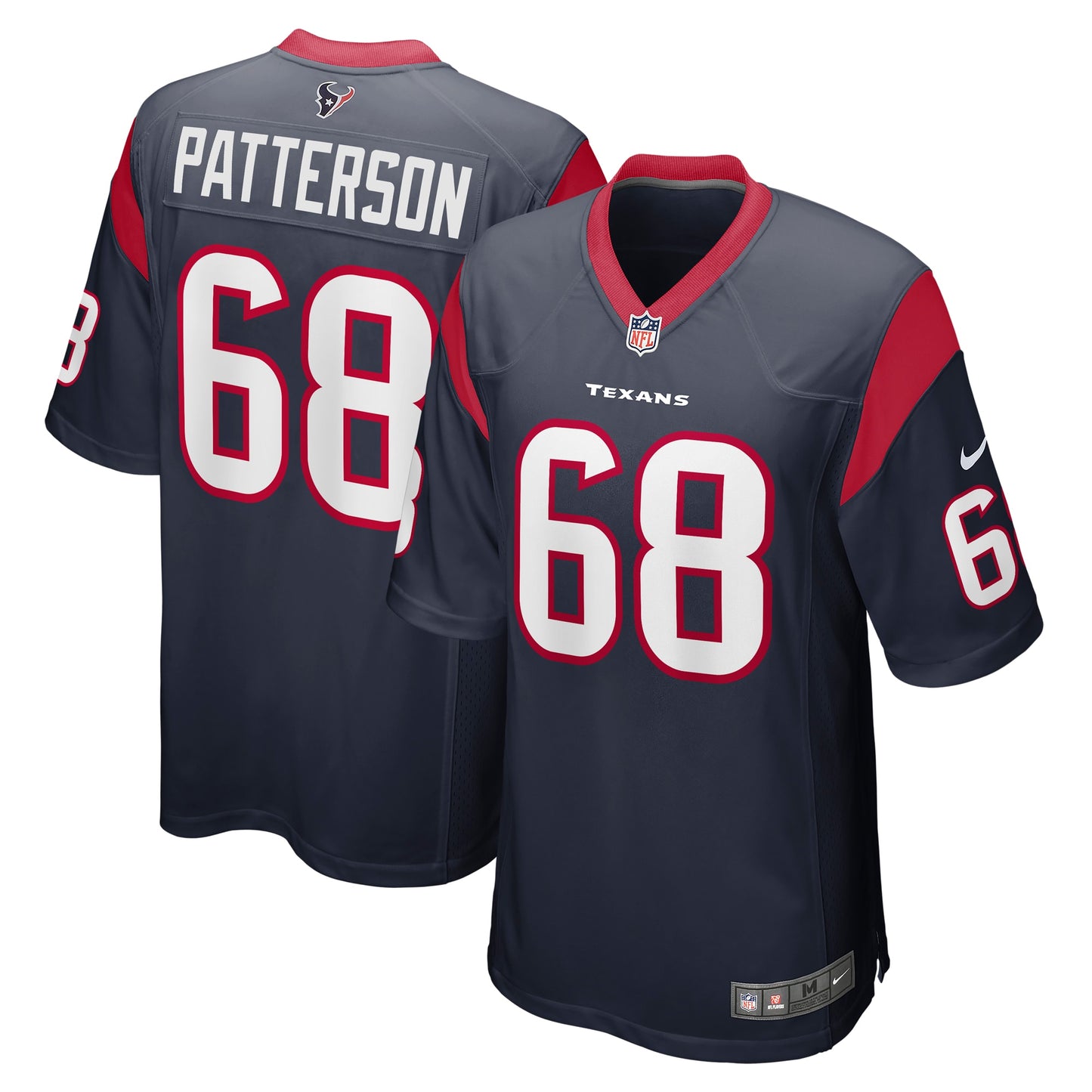 Jarrett Patterson Houston Texans Team Game Jersey - Navy