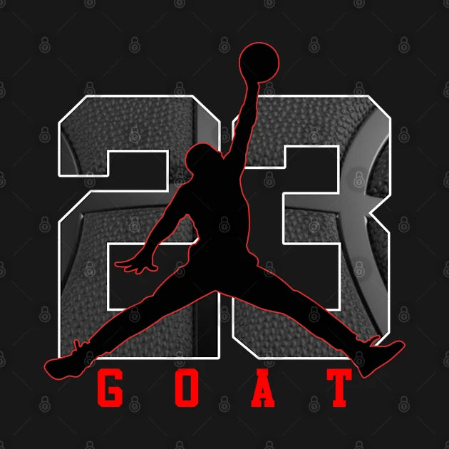Michael Jordan 23 Black Matte Style T-Shirt
