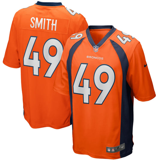Dennis Smith Denver Broncos Game Retired Player Jersey - Orange