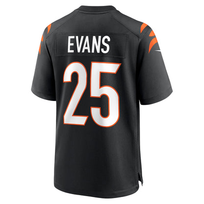 Chris Evans Cincinnati Bengals Game Jersey - Black