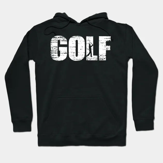 Distressed Look Golfing Gift For Golfers Hoodie