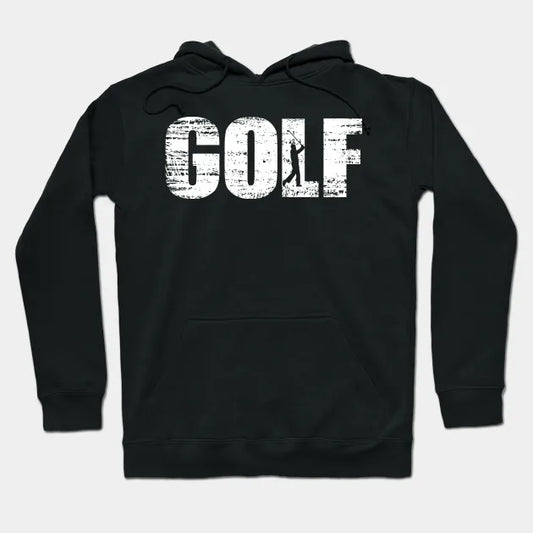 Distressed Look Golfing Gift For Golfers Hoodie