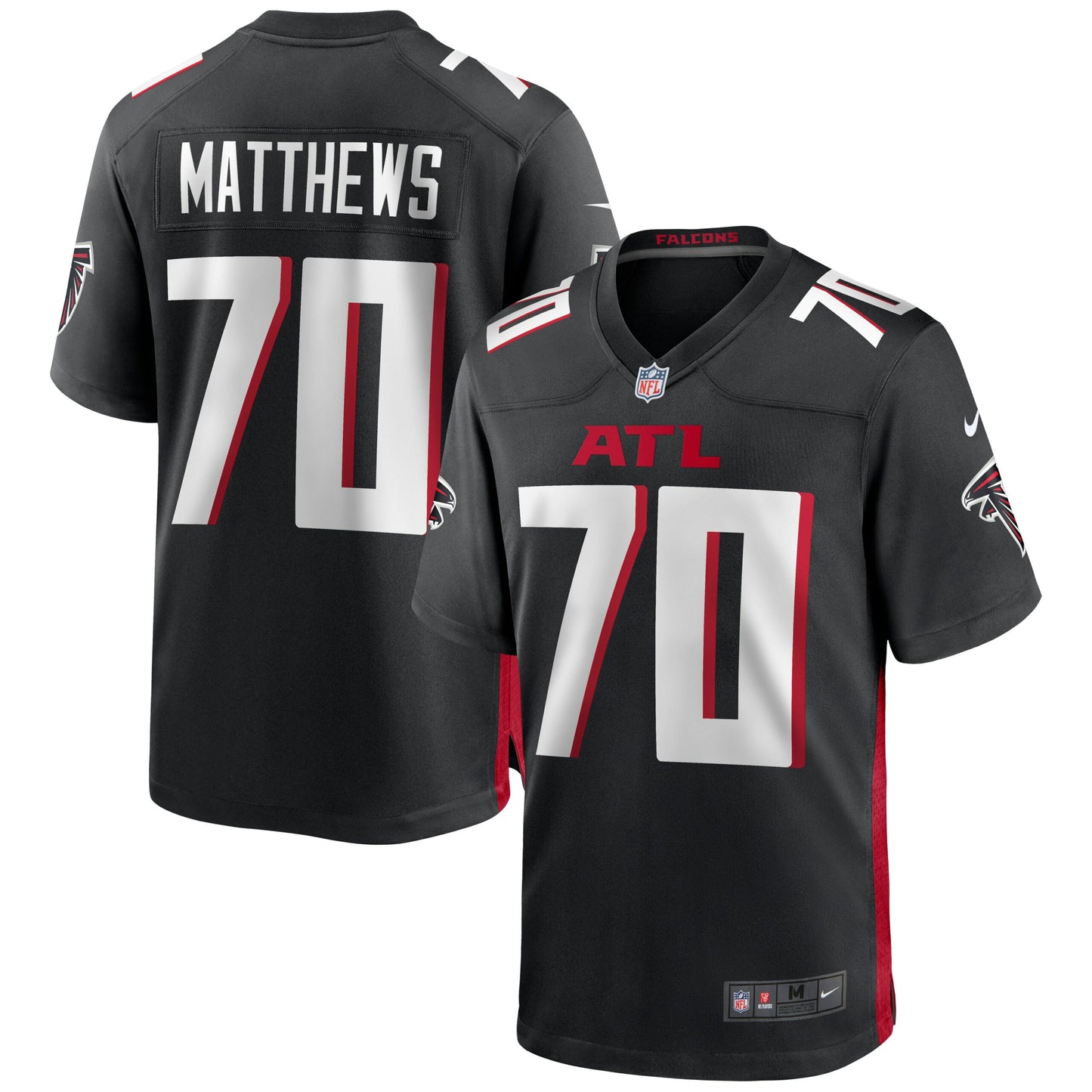 Jake Matthews Atlanta Falcons Game Jersey - Black