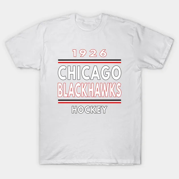 1926 Chicago Blackhawks Hockey Classis T-Shirt