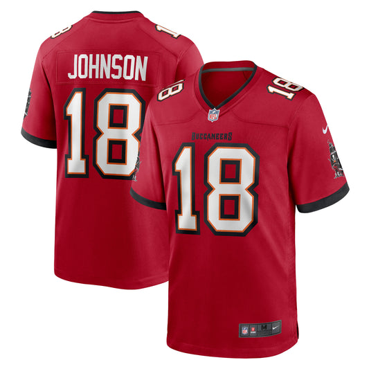 Tyler Johnson Tampa Bay Buccaneers Home Game Player Jersey - Red