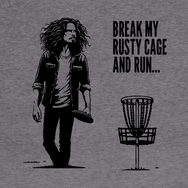 Disc Golf Grunge - Rusty Cage Hoodie