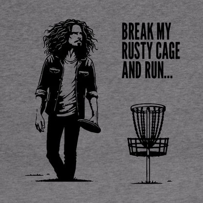 Disc Golf Grunge - Rusty Cage Hoodie