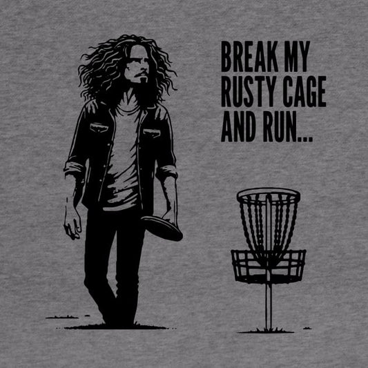 Disc Golf Grunge - Rusty Cage Hoodie