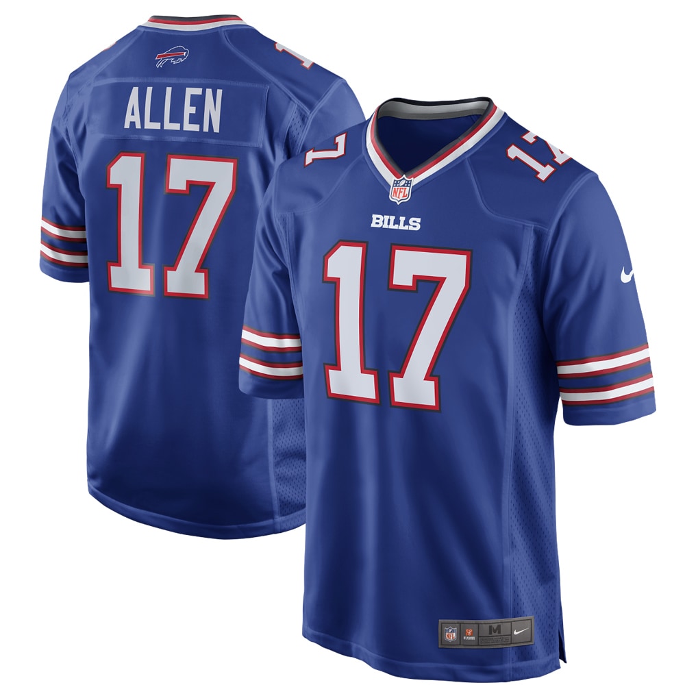 Men's Buffalo Bills Josh Allen Game Player Jersey Royal