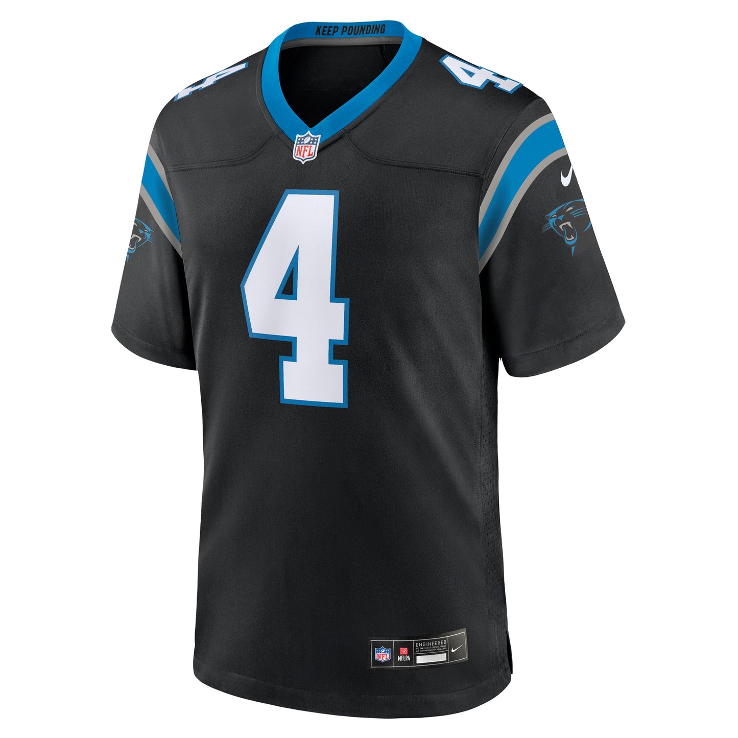 Eddy Pineiro Carolina Panthers Team Game Jersey - Black