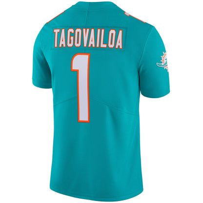 Men's Miami Dolphins Tua Tagovailoa Vapor Limited Jersey Aqua