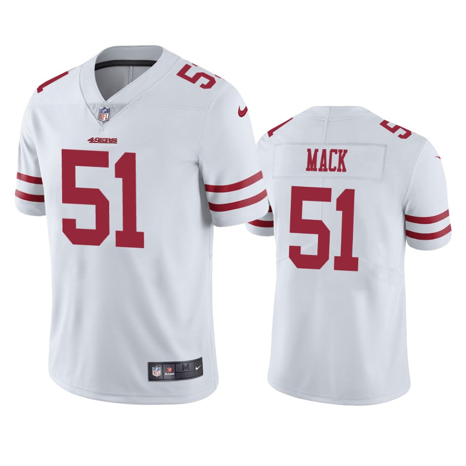 49ers Alex Mack Vapor Limited White Jersey