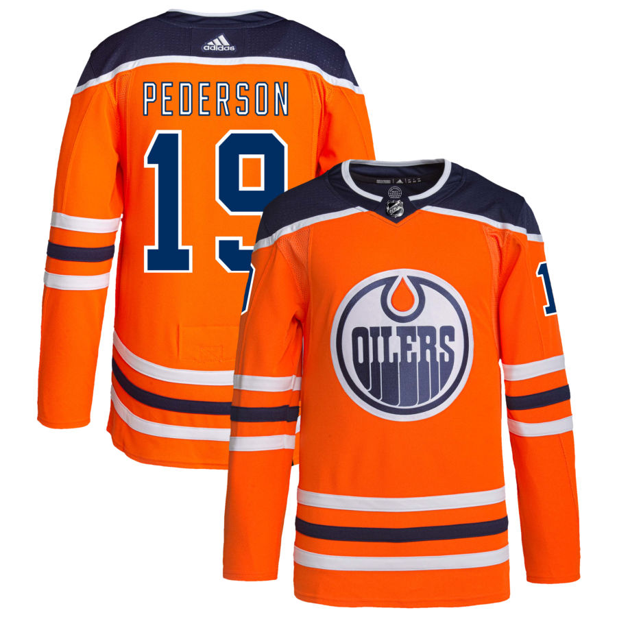 Lane Pederson Edmonton Oilers Home Authentic Pro Jersey - Orange