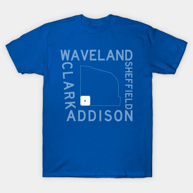 Streets Of Wrigley Field (Chicago Cubs) T-Shirt