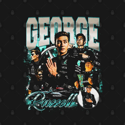 George Russell Retro Bootleg Hoodie