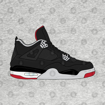 Air Jordan Iv (4) - Bred T-Shirt