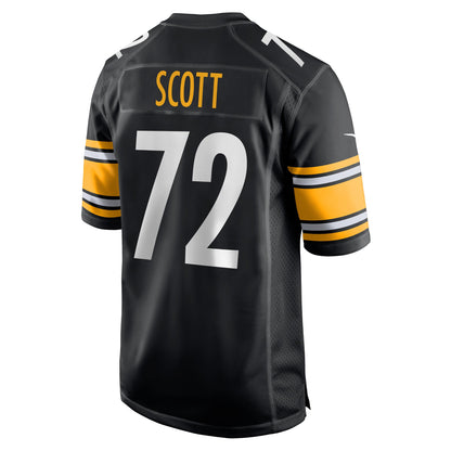 Trent Scott Pittsburgh Steelers Game Player Jersey - Black