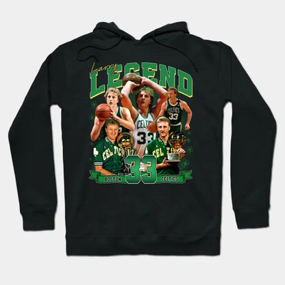 Larry Bird Legend Air Bird Basketball Signature Vintage Retro 80S 90S Bootleg Rap Style Hoodie