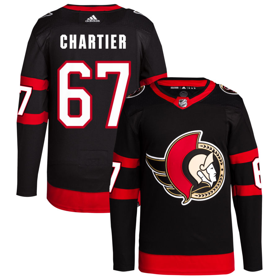 Rourke Chartier Ottawa Senators Home Primegreen Authentic Pro Jersey - Black