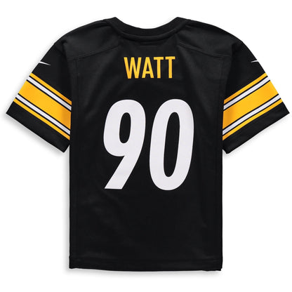Preschool T.J. Watt Black Pittsburgh Steelers Game Jersey
