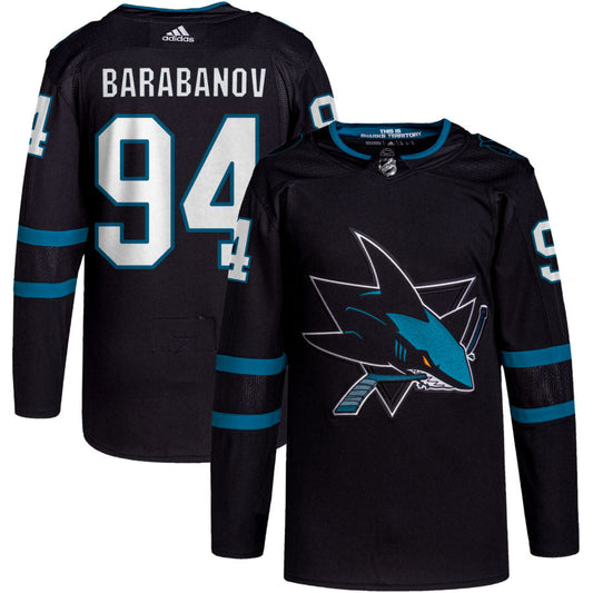 Alexander Barabanov San Jose Sharks Alternate Primegreen Authentic Pro Jersey - Black