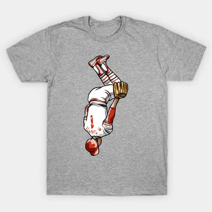 Ozzie Smith Flip Celebration Cartoon T-Shirt