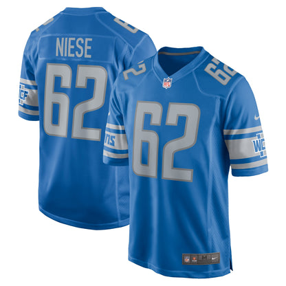 Michael Niese Detroit Lions Team Game Jersey - ?Blue