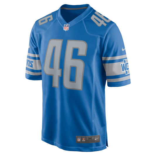 Jack Campbell Detroit Lions 2023 NFL Draft First Round Pick Game Jersey - Blue