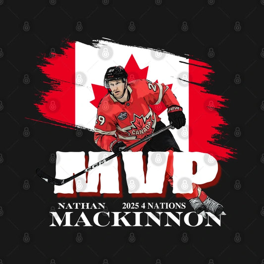 2025 4 Nations Mvp Nathan Mackinnon #29 Hockey Cartoon T-Shirt