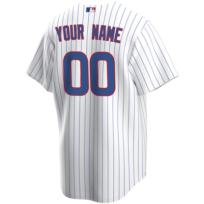 Chicago Cubs Home Replica Custom Jersey - White