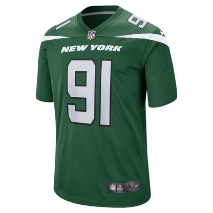 John Franklin-Myers New York Jets Game Jersey - Gotham Green