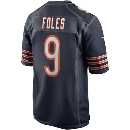 Nick Foles Chicago Bears Game Player Jersey - Navy