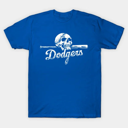 Dodgers Skull On Bat T-Shirt