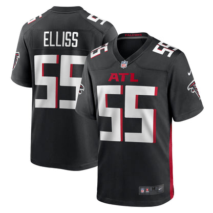 Kaden Elliss Atlanta Falcons Game Player Jersey - Black