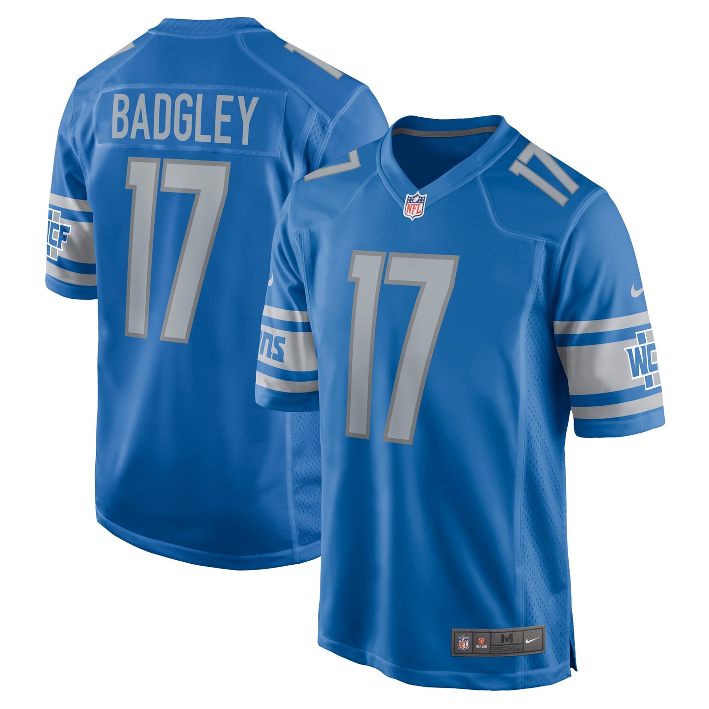 Michael Badgley Detroit Lions Home Game Player Jersey - Blue